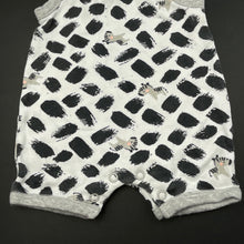 Load image into Gallery viewer, unisex Dymples, cotton romper, zebras, GUC, size 0000,  