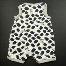 Load image into Gallery viewer, unisex Dymples, cotton romper, zebras, GUC, size 0000,  