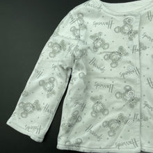 Load image into Gallery viewer, unisex Harrods, reversible long sleeve top, teddy bears, GUC, size 000,  