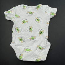 Load image into Gallery viewer, unisex Star Wars, Baby Grogu cotton bodysuit / romper, GUC, size 0000,  