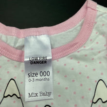 Load image into Gallery viewer, Girls Mix Baby, cotton singletsuit / romper, EUC, size 000,  
