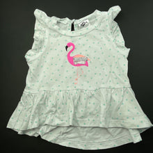 Load image into Gallery viewer, Girls Baby Berry, cotton t-shirt / top, flamingo, EUC, size 000,  