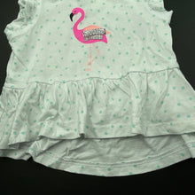 Load image into Gallery viewer, Girls Baby Berry, cotton t-shirt / top, flamingo, EUC, size 000,  