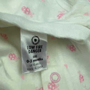 Girls Target, soft cotton coverall / romper, EUC, size 000,  