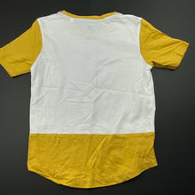 Load image into Gallery viewer, Boys Tilt, mustard &amp; white cotton t-shirt / top, EUC, size 2,  