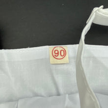 Load image into Gallery viewer, Girls spliced, white &amp; gold summer romper, EUC, size 1-2,  