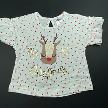 Load image into Gallery viewer, Girls Baby Berry, cotton Christmas t-shirt / top, EUC, size 0,  