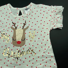Load image into Gallery viewer, Girls Baby Berry, cotton Christmas t-shirt / top, EUC, size 0,  