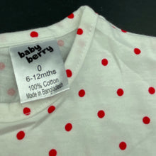 Load image into Gallery viewer, Girls Baby Berry, cotton Christmas t-shirt / top, EUC, size 0,  