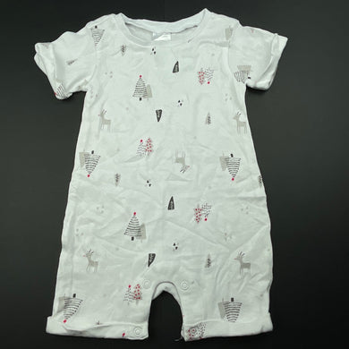 unisex Anko, soft cotton Christmas romper, EUC, size 00,  