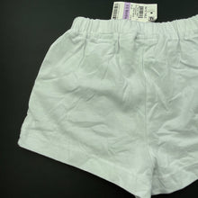 Load image into Gallery viewer, Girls First Impressions, white cotton shorts, elasticated, NEW, size 0,  