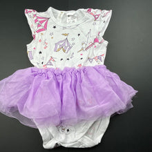 Load image into Gallery viewer, Girls Dymples, tutu romper, unicorn, EUC, size 1,  