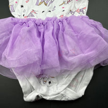 Load image into Gallery viewer, Girls Dymples, tutu romper, unicorn, EUC, size 1,  