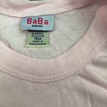 Load image into Gallery viewer, Girls BaBa Hawaii, pink cotton bodysuit / romper, EUC, size 12 months,  