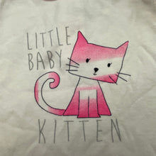 Load image into Gallery viewer, Girls Baby Baby, soft cotton top, kitten, EUC, size 00,  