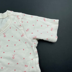 Girls Anko, soft cotton pyjama t-shirt / top, EUC, size 2,  