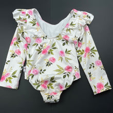 Load image into Gallery viewer, Girls floral, long sleeve bodysuit / romper, FUC, size 3,  