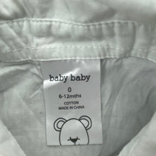 Load image into Gallery viewer, Boys Baby Baby, lightweight cotton short sleeve shirt, EUC, size 0,  