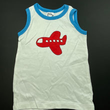 Load image into Gallery viewer, Boys Target, soft cotton singlet top, plane, FUC, size 00,  