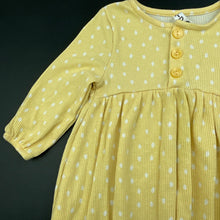 Load image into Gallery viewer, Girls KID, waffle long sleeve casual dress, EUC, size 1, L: 48cm