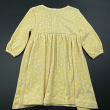 Load image into Gallery viewer, Girls KID, waffle long sleeve casual dress, EUC, size 1, L: 48cm