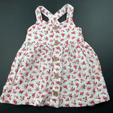 Load image into Gallery viewer, Girls Baby Baby, floral cotton summer dress, EUC, size 00, L: 37cm