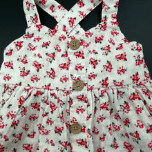 Load image into Gallery viewer, Girls Baby Baby, floral cotton summer dress, EUC, size 00, L: 37cm
