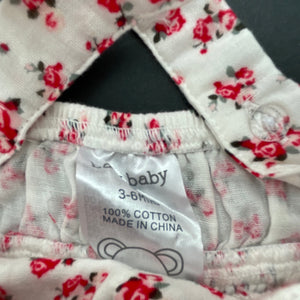 Girls Baby Baby, floral cotton summer dress, EUC, size 00, L: 37cm