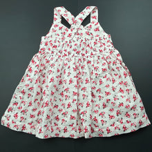 Load image into Gallery viewer, Girls Baby Baby, floral cotton summer dress, EUC, size 00, L: 37cm