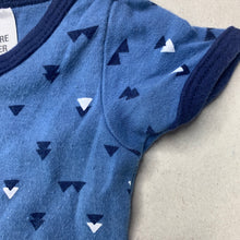 Load image into Gallery viewer, Boys Tiny Little Wonders, blue cotton romper, FUC, size 000,  