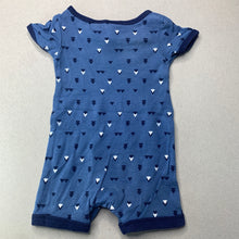 Load image into Gallery viewer, Boys Tiny Little Wonders, blue cotton romper, FUC, size 000,  