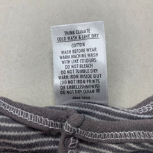 Load image into Gallery viewer, Boys Target, grey stripe cotton romper, GUC, size 000,  