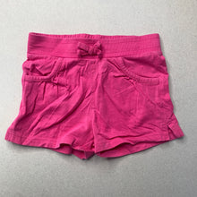 Load image into Gallery viewer, Girls Tiny Little Wonders, pink cotton shorts, elasticated, FUC, size 0,  