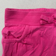 Load image into Gallery viewer, Girls Tiny Little Wonders, pink cotton shorts, elasticated, FUC, size 0,  