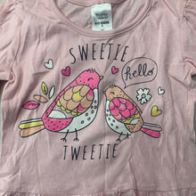 Load image into Gallery viewer, Girls Tiny Little Wonders, cotton long sleeve top, birds, FUC, size 0,  
