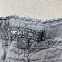 Load image into Gallery viewer, Boys Pumpkin Patch, grey cotton pants, adjustable, FUC, size 000,  