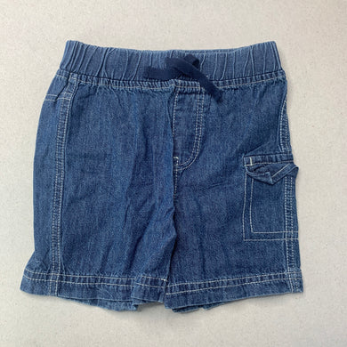 Boys Tiny Little Wonders, lightweight cotton shorts, elasticated, GUC, size 000,  