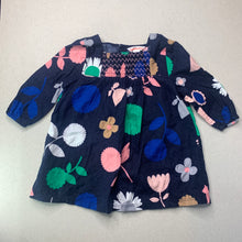 Load image into Gallery viewer, Girls Country Road, floral cotton long sleeve dress, GUC, size 00, L: 37cm