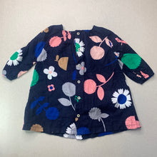 Load image into Gallery viewer, Girls Country Road, floral cotton long sleeve dress, GUC, size 00, L: 37cm