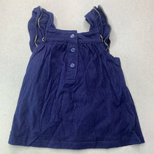 Load image into Gallery viewer, Girls Target, navy cotton summer top, GUC, size 1,  