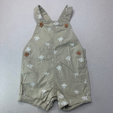 Load image into Gallery viewer, Boys Target, stretch cotton overalls / shortalls, EUC, size 00,  