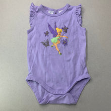 Load image into Gallery viewer, Girls Disney, Tinkerbell cotton bodysuit / romper, EUC, size 0,  