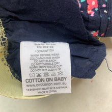 Load image into Gallery viewer, Girls Cotton On, lined floral cotton skirt, elasticated, EUC, size 0000,  