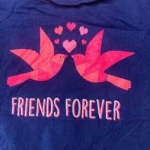 Load image into Gallery viewer, Girls Mango, navy cotton t-shirt / top, birds, GUC, size 1,  