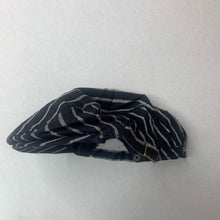 Load image into Gallery viewer, Boys DC, black &amp; silver stripe flat cap, adjustable, EUC, size 1-2,  