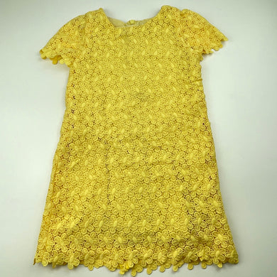 Girls Target, cotton lined floral lace party dress, GUC, size 3, L: 52cm