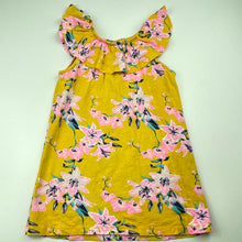 Load image into Gallery viewer, Girls Mango, floral cotton casual dress, EUC, size 2, L: 47cm
