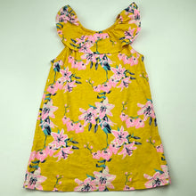 Load image into Gallery viewer, Girls Mango, floral cotton casual dress, EUC, size 2, L: 47cm
