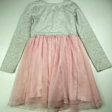 Load image into Gallery viewer, Girls Kids &amp; Co, spliced tulle party dress, swans, FUC, size 7, L: 62cm