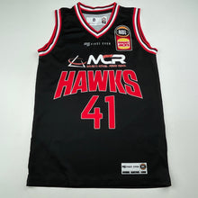 Load image into Gallery viewer, Boys NBL Official, Illawarra Hawks signed top, Emmett Naar, 41, FUC, size 8,  